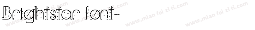 Brightstar font字体转换